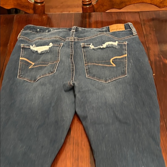 American Eagle Outfitters Blue Distressed Jeans - Picture 12 of 13